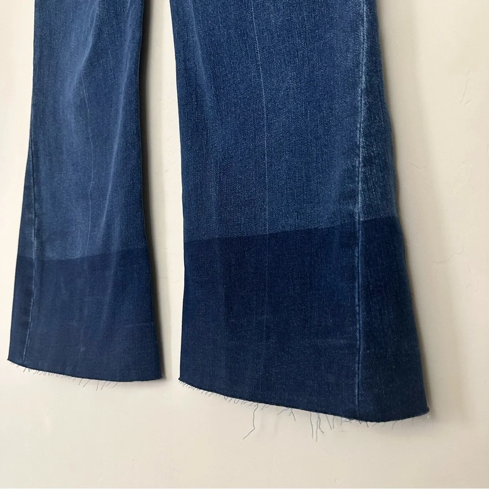 SPANX Cropped Flare Denim Stretch Jeans in Medium Wash - Picture 12 of 15